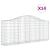 Coșuri gabion arcuite 14 buc, 200x30x80/100cm, fier galvanizat GartenMobel Dekor