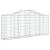 Coșuri gabion arcuite 15 buc, 200x30x80/100cm, fier galvanizat GartenMobel Dekor
