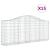 Coșuri gabion arcuite 15 buc, 200x30x80/100cm, fier galvanizat GartenMobel Dekor