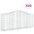 Coșuri gabion arcuite 20 buc, 200x30x80/100 cm, fier galvanizat GartenMobel Dekor
