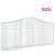 Coșuri gabion arcuite 25 buc, 200x30x80/100 cm, fier galvanizat GartenMobel Dekor
