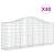 Coșuri gabion arcuite 30 buc, 200x30x80/100 cm, fier galvanizat GartenMobel Dekor