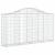 Coșuri gabion arcuite 4 buc, 200x30x100/120 cm fier galvanizat GartenMobel Dekor