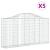 Coșuri gabion arcuite 5 buc, 200x30x100/120 cm fier galvanizat GartenMobel Dekor