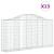 Coșuri gabion arcuite 13 buc, 200x30x100/120 cm fier galvanizat GartenMobel Dekor
