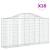 Coșuri gabion arcuite 18 buc, 200x30x100/120 cm fier galvanizat GartenMobel Dekor