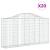 Coșuri gabion arcuite 20 buc, 200x30x100/120 cm fier galvanizat GartenMobel Dekor