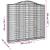 Coșuri gabion arcuite 2 buc, 200x30x180/200cm, fier galvanizat GartenMobel Dekor