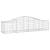 Coșuri gabion arcuite 7 buc, 200x50x40/60 cm, fier galvanizat GartenMobel Dekor
