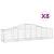 Coșuri gabion arcuite 8 buc, 200x50x40/60 cm, fier galvanizat GartenMobel Dekor