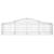 Coșuri gabion arcuite 10 buc, 200x50x40/60 cm, fier galvanizat GartenMobel Dekor