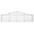 Coșuri gabion arcuite 11 buc, 200x50x40/60 cm, fier galvanizat GartenMobel Dekor