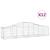 Coșuri gabion arcuite 12 buc, 200x50x40/60 cm, fier galvanizat GartenMobel Dekor