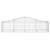 Coșuri gabion arcuite 18 buc., 200x50x40/60 cm, fier galvanizat GartenMobel Dekor