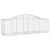 Coșuri gabion arcuite 7 buc, 200x50x60/80 cm, fier galvanizat GartenMobel Dekor