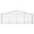 Coșuri gabion arcuite 9 buc, 200x50x60/80 cm, fier galvanizat GartenMobel Dekor