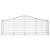 Coșuri gabion arcuite 12 buc, 200x50x60/80 cm, fier galvanizat GartenMobel Dekor