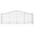 Coșuri gabion arcuite 15 buc, 200x50x60/80 cm, fier galvanizat GartenMobel Dekor