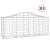 Coșuri gabion arcuite 3 buc, 200x50x80/100 cm, fier galvanizat GartenMobel Dekor