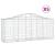Coșuri gabion arcuite 5 buc, 200x50x80/100 cm, fier galvanizat GartenMobel Dekor