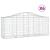 Coșuri gabion arcuite 6 buc, 200x50x80/100 cm, fier galvanizat GartenMobel Dekor