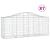 Coșuri gabion arcuite 7 buc, 200x50x80/100 cm, fier galvanizat GartenMobel Dekor