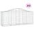 Coșuri gabion arcuite 9 buc, 200x50x80/100 cm, fier galvanizat GartenMobel Dekor