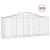 Coșuri gabion arcuite 20 buc, 200x50x80/100 cm, fier galvanizat GartenMobel Dekor