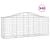 Coșuri gabion arcuite 40 buc, 200x50x80/100 cm, fier galvanizat GartenMobel Dekor