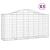 Coșuri gabion arcuite 3 buc, 200x50x100/120 cm fier galvanizat GartenMobel Dekor
