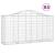 Coșuri gabion arcuite 4 buc, 200x50x100/120 cm fier galvanizat GartenMobel Dekor