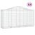 Coșuri gabion arcuite 8 buc, 200x50x100/120 cm fier galvanizat GartenMobel Dekor