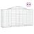 Coșuri gabion arcuite 18 buc, 200x50x100/120cm, fier galvanizat GartenMobel Dekor