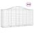 Coșuri gabion arcuite 40 buc, 200x50x100/120cm, fier galvanizat GartenMobel Dekor