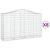 Coșuri gabion arcuite 8 buc, 200x50x120/140 cm, fier galvanizat GartenMobel Dekor