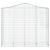 Coșuri gabion arcuite 2 buc, 200x50x160/180 cm, fier galvanizat GartenMobel Dekor