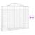 Coș gabion arcuit, 11 buc, 200x50x160/180 cm, fier galvanizat GartenMobel Dekor