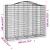 Coș gabion arcuit, 11 buc, 200x50x160/180 cm, fier galvanizat GartenMobel Dekor