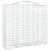 Coșuri gabion arcuite 7 buc, 200x50x180/200 cm, fier galvanizat GartenMobel Dekor