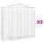 Coșuri gabion arcuite 9 buc, 200x50x180/200 cm, fier galvanizat GartenMobel Dekor