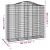 Coșuri gabion arcuite 9 buc, 200x50x180/200 cm, fier galvanizat GartenMobel Dekor