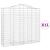 Coșuri gabion arcuite 11 buc, 200x50x180/200cm, fier galvanizat GartenMobel Dekor
