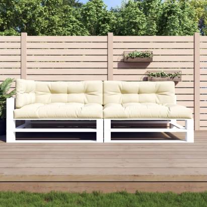 Perne de paleți, 5 buc., crem, material textil GartenMobel Dekor
