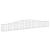 Coșuri gabion arcuite 4 buc, 400x30x40/60 cm, fier galvanizat GartenMobel Dekor