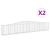 Coșuri gabion arcuite 2 buc, 400x30x60/80 cm, fier galvanizat GartenMobel Dekor