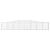 Coșuri gabion arcuite 2 buc, 400x30x60/80 cm, fier galvanizat GartenMobel Dekor