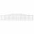 Coșuri gabion arcuite 5 buc, 400x30x60/80 cm, fier galvanizat GartenMobel Dekor