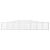 Coșuri gabion arcuite 20 buc, 400x30x60/80 cm, fier galvanizat GartenMobel Dekor