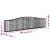 Coșuri gabion arcuite 3 buc, 400x30x80/100 cm, fier galvanizat GartenMobel Dekor