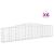 Coșuri gabion arcuite 6 buc, 400x30x80/100 cm, fier galvanizat GartenMobel Dekor